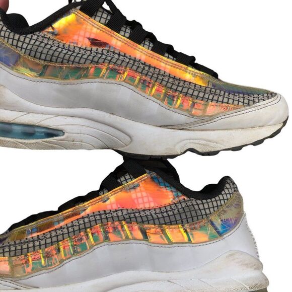 Rare 2018 Nike Air Max 95 LV8 White Blue Glaze Black Size 7 - Picture 11 of 16